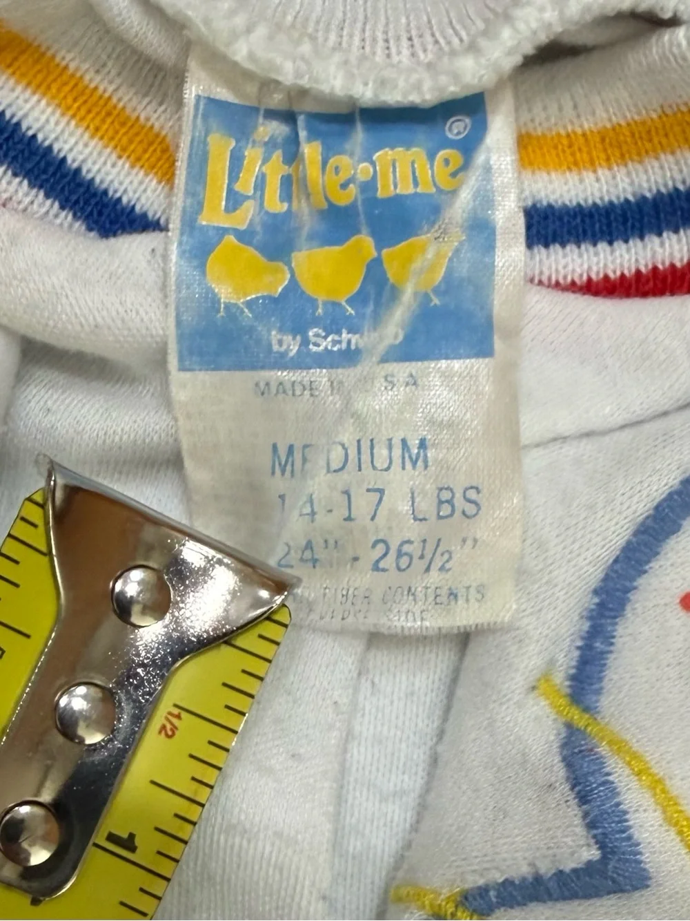 Vintage Little Me Airplane Embroidered Footed Pajamas Baby Boy Size Medium